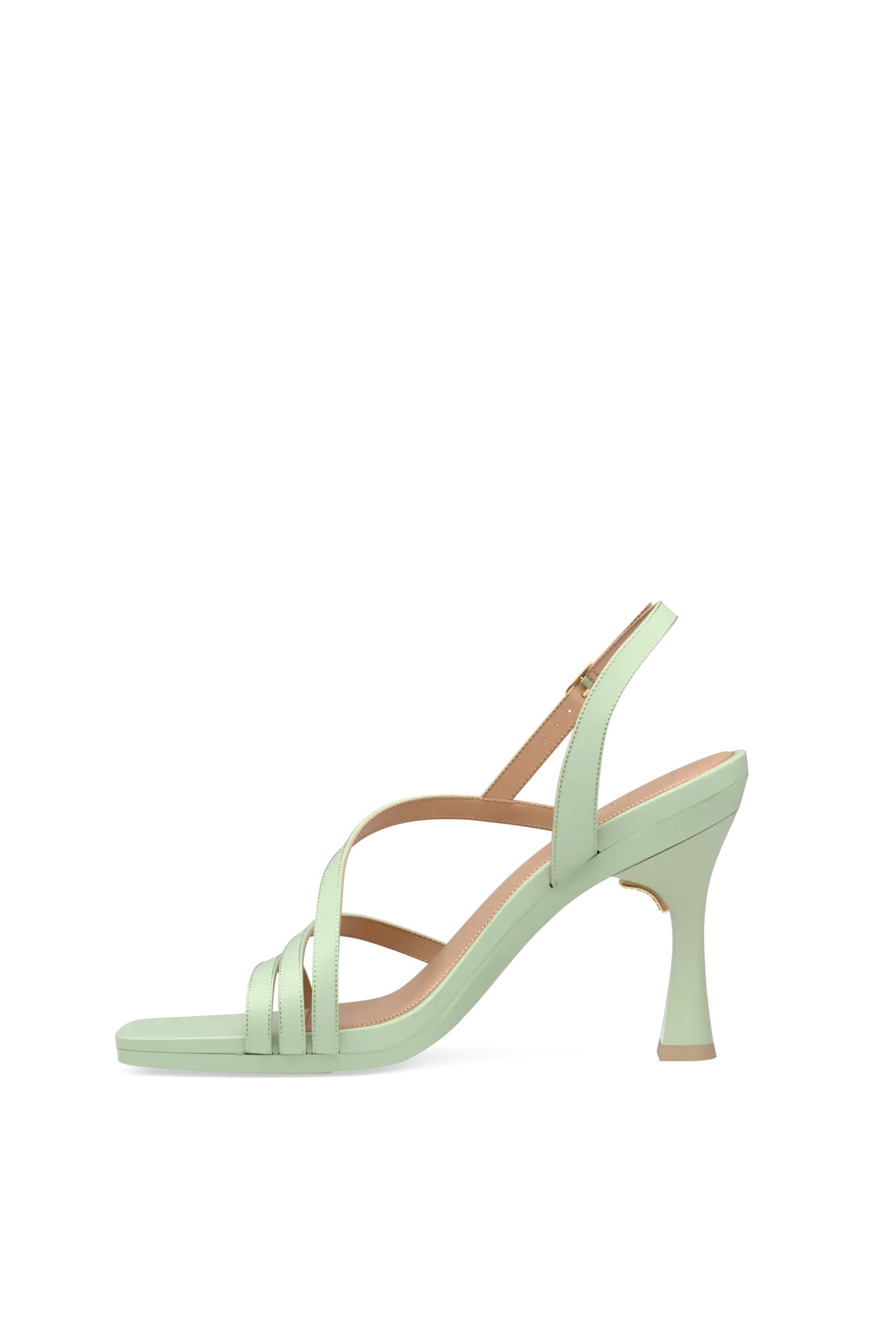 The Gia - Mint Leather 4 Flare Stiletto
