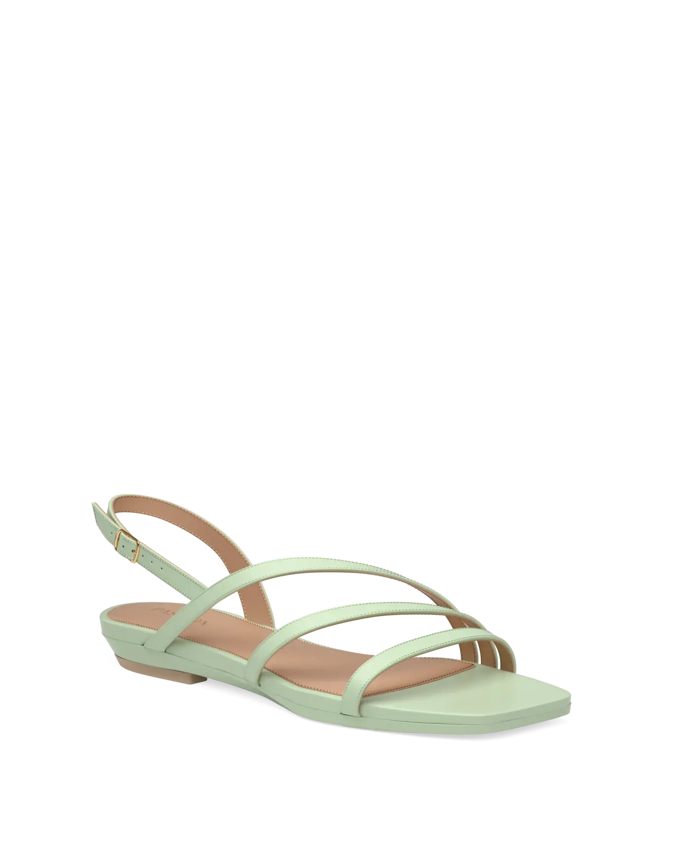 Gia Sandal - Mint Leather 4 Flare Stiletto