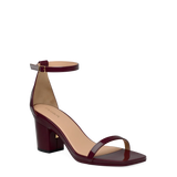 Gigi Sandal - Cherry Mocha Patent 3 Block