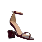 Gigi Sandal - Cherry Mocha Patent 3 Block