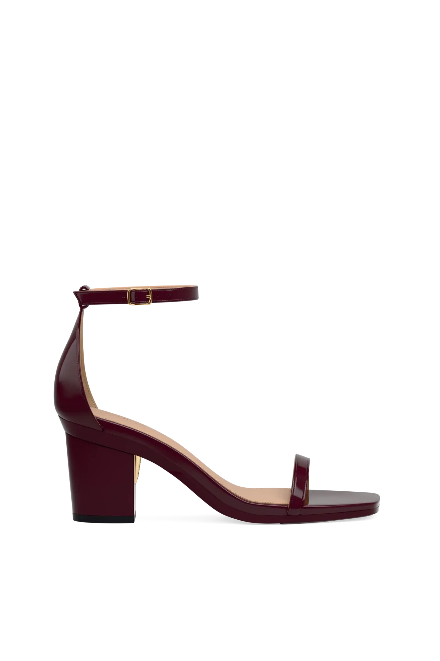 The Gigi - Cherry Mocha Patent 3 Block