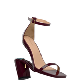 Gigi Sandal - Cherry Mocha Patent 4 Block