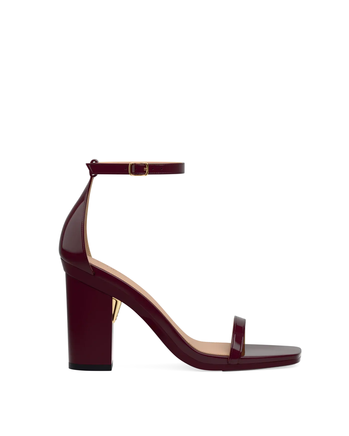 Gigi Sandal - Cherry Mocha Patent 4 Block