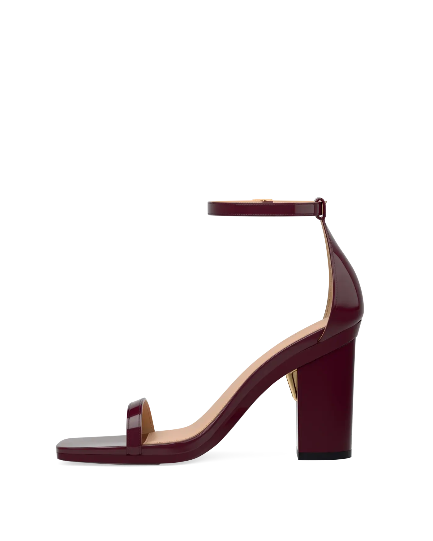 Gigi Sandal - Cherry Mocha Patent 4 Block