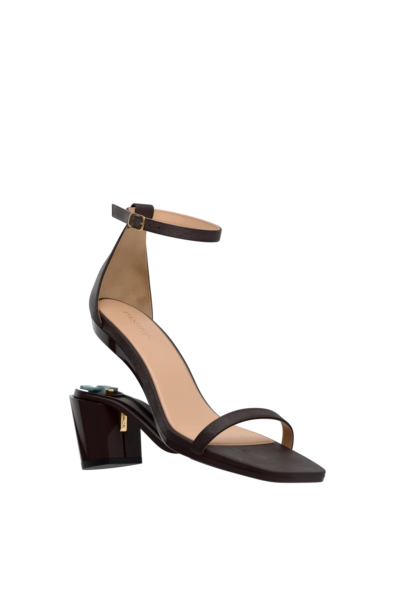 The Gigi - Chocolate Suede 3 Block