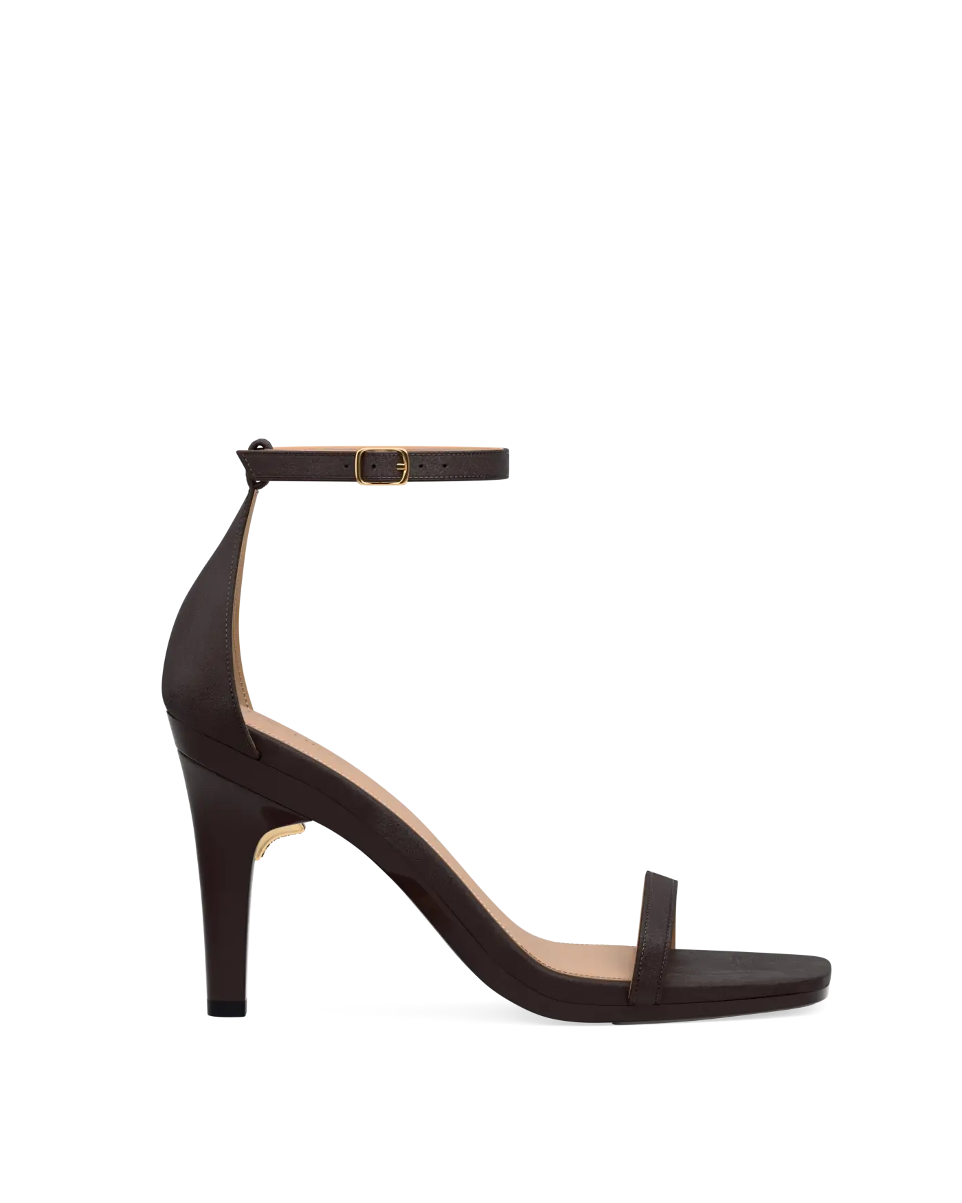 Gigi Sandal - Chocolate Suede 4 Stiletto