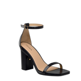 Gigi Sandal - Coal Black Crocodile 4 Block