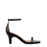Gigi Sandal - Coal Black Crocodile 3 Stiletto