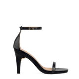 Gigi Sandal - Coal Black Crocodile 4 Stiletto