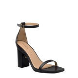 Gigi Sandal - Coal Black Leather 4 Block