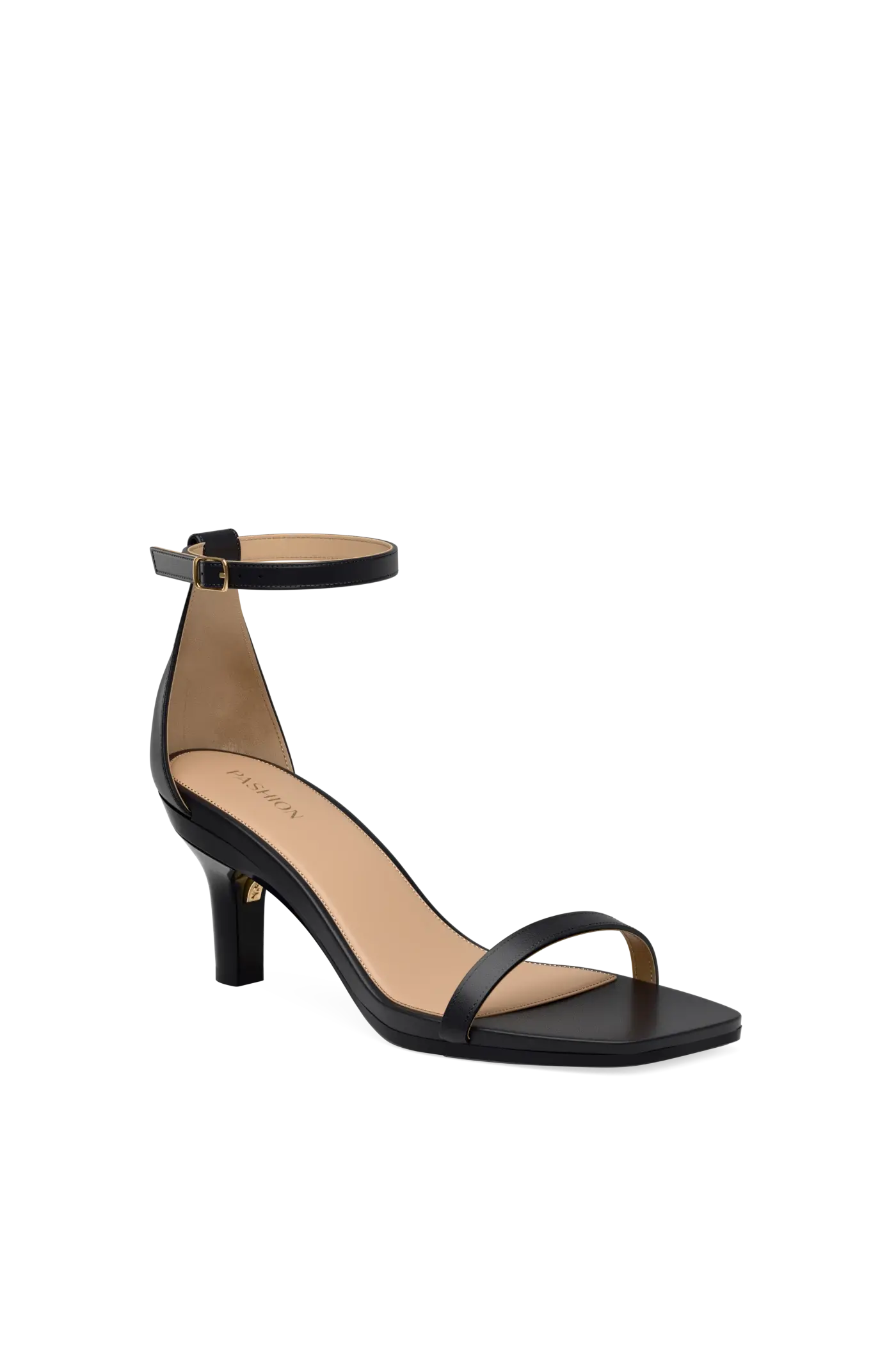 The Gigi - Coal Leather 3 Stiletto
