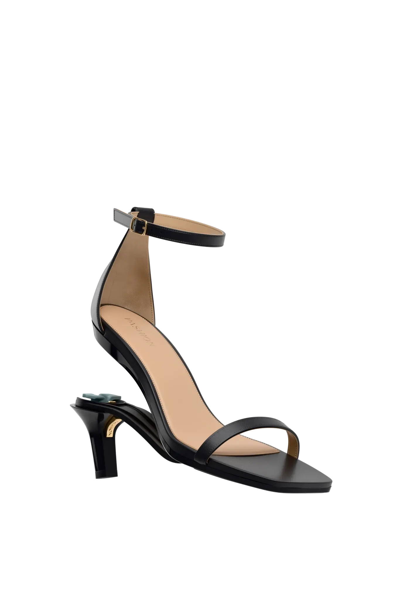 The Gigi - Coal Leather 3 Stiletto