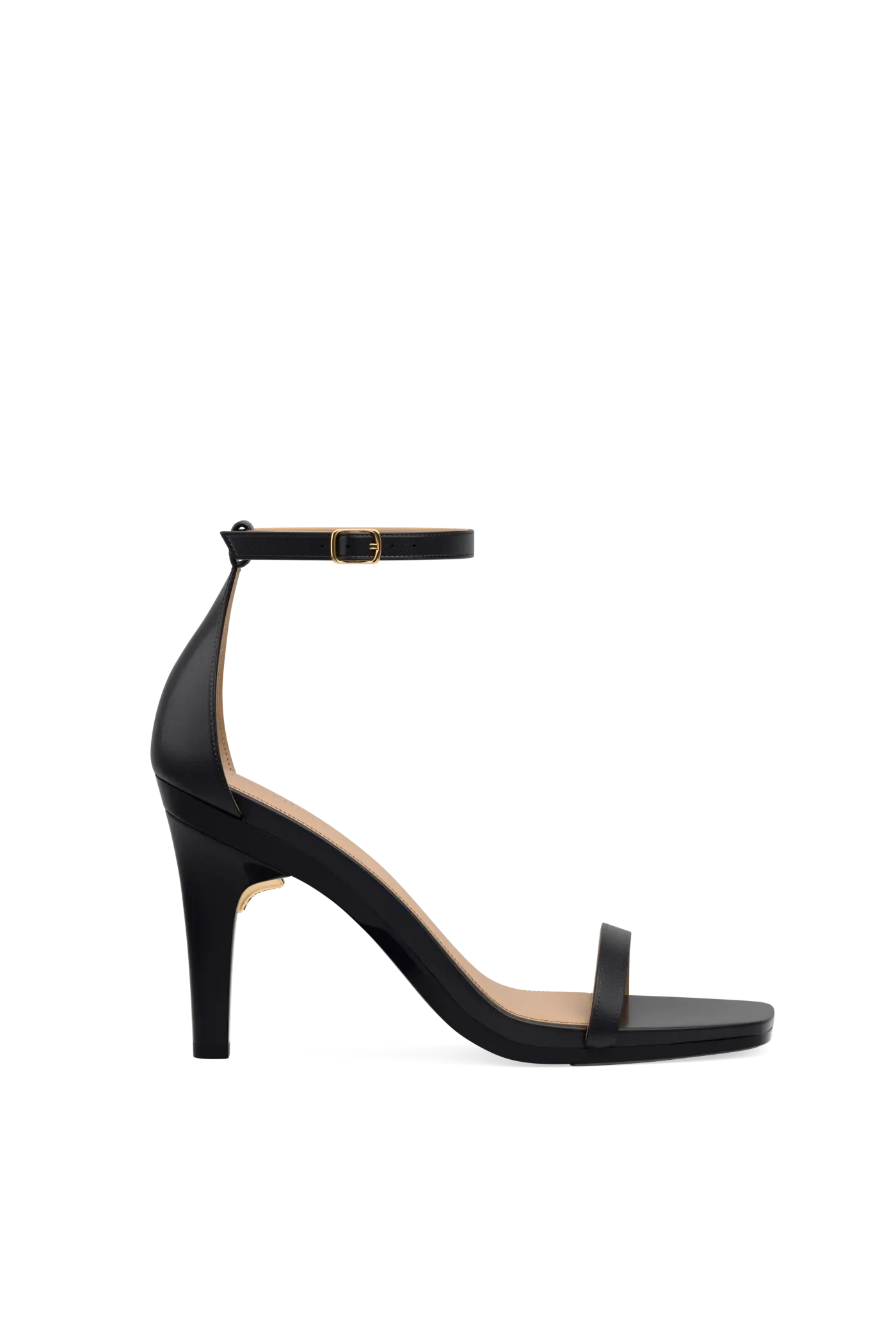 The Gigi - Coal Leather 4 Stiletto