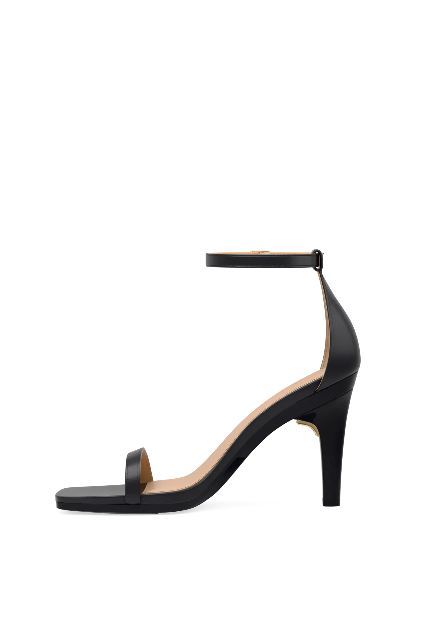 The Gigi - Coal Leather 4 Stiletto