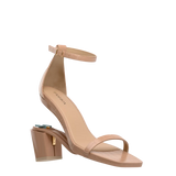 Gigi Sandal - Latte Crocodile 3 Block