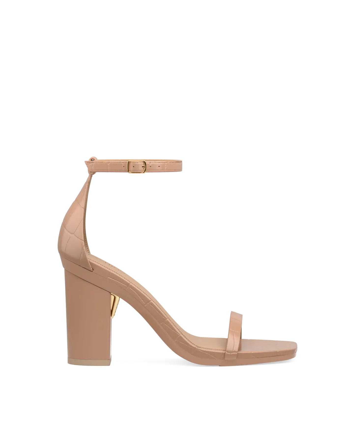 Gigi Sandal - Latte Crocodile 4 Block
