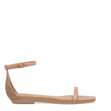 Gigi Sandal - Latte Crocodile Flat