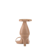 Gigi Sandal - Latte Crocodile 3 Stiletto