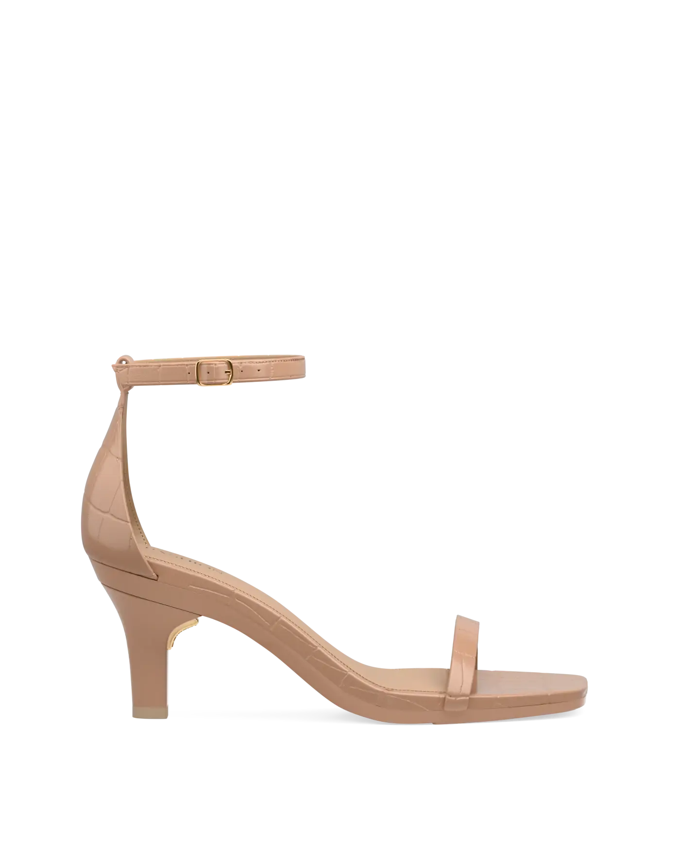 Gigi Sandal - Latte Crocodile 3 Stiletto