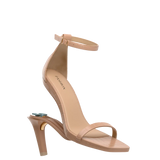 Gigi Sandal - Latte Crocodile 4 Stiletto