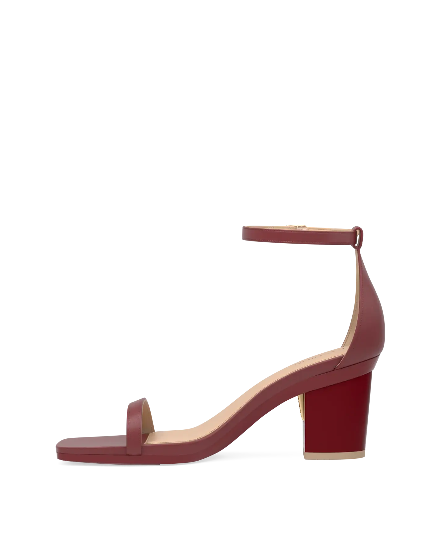 Gigi Sandal - Merlot Leather 3 Block - Final Sale