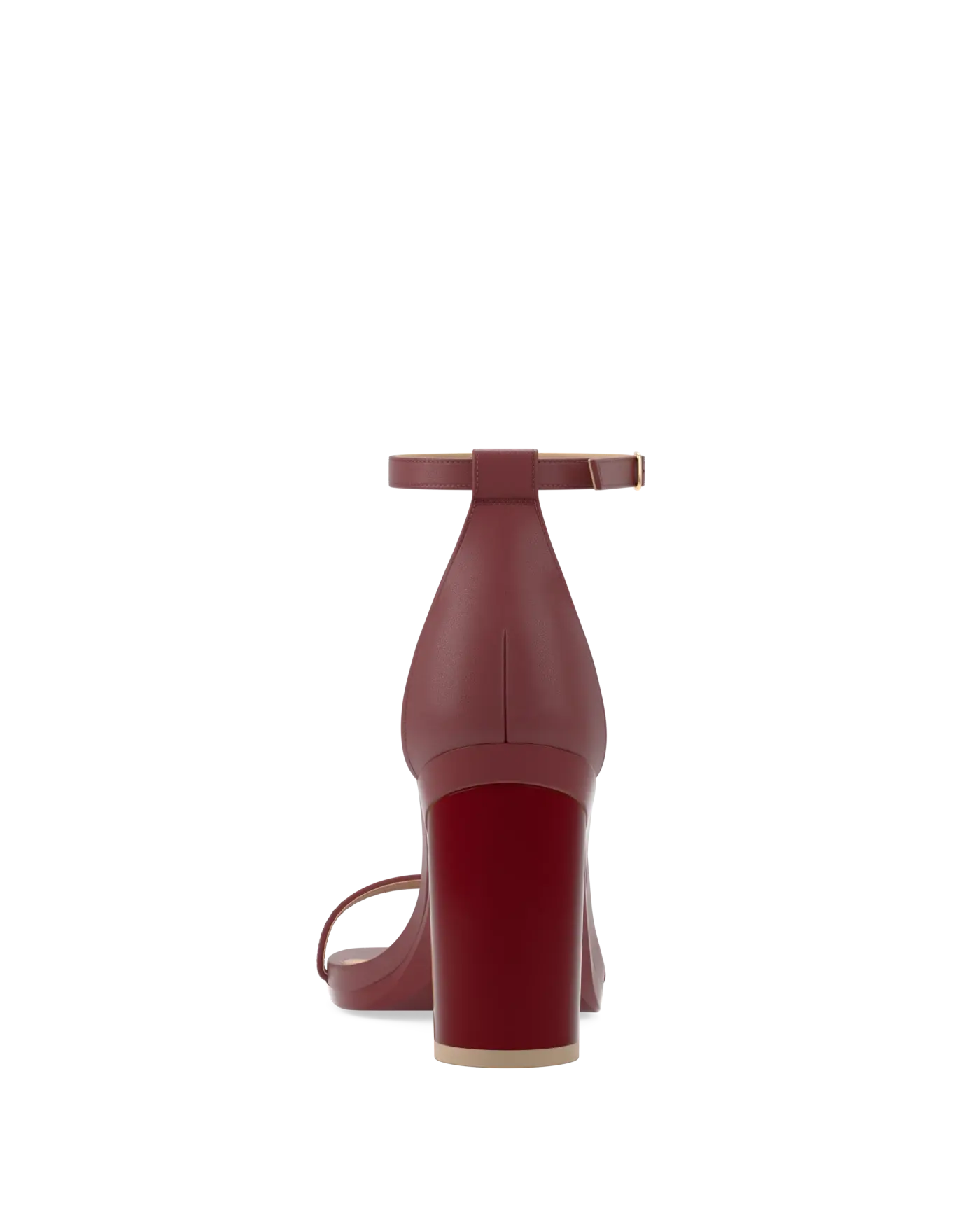 Gigi Sandal - Merlot Leather 4 Block - Final Sale