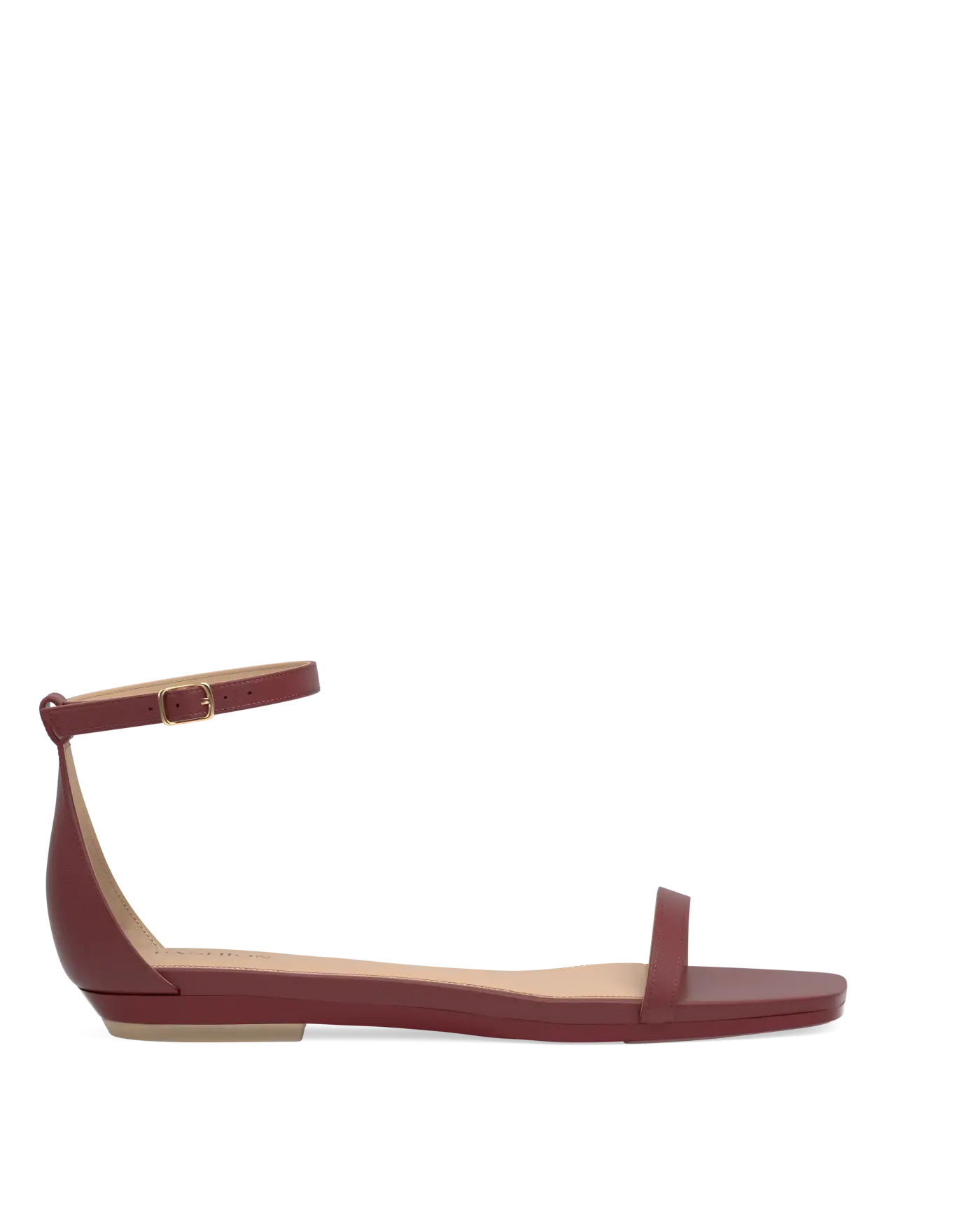 Gigi Sandal - Merlot Leather Flat - Final Sale