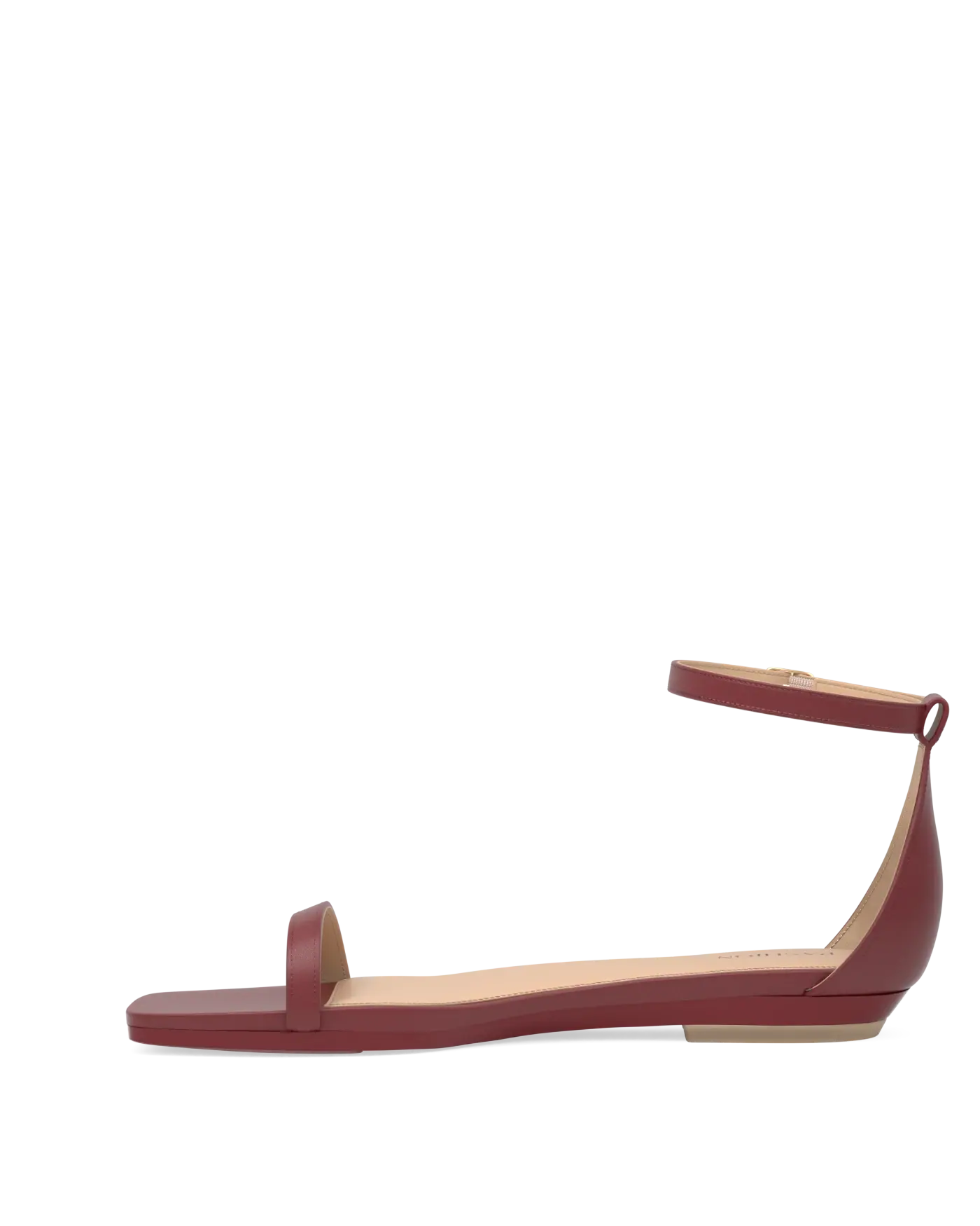 Gigi Sandal - Merlot Leather Flat - Final Sale