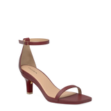Gigi Sandal - Merlot Leather 3 Stiletto - Final Sale