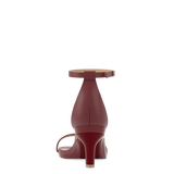 Gigi Sandal - Merlot Leather 3 Stiletto - Final Sale