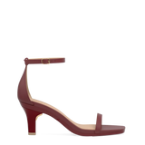 Gigi Sandal - Merlot Leather 3 Stiletto - Final Sale