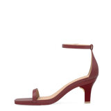 Gigi Sandal - Merlot Leather 3 Stiletto - Final Sale