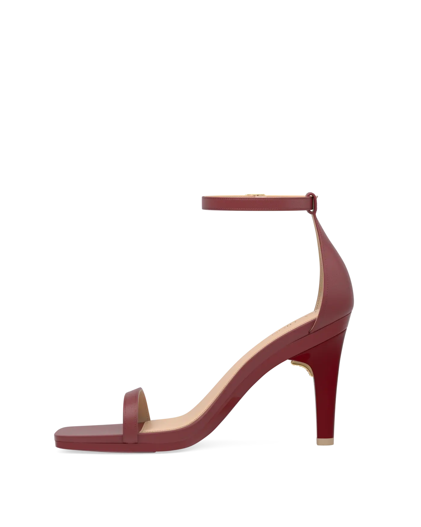 Gigi Sandal - Merlot Leather 4 Stiletto - Final Sale