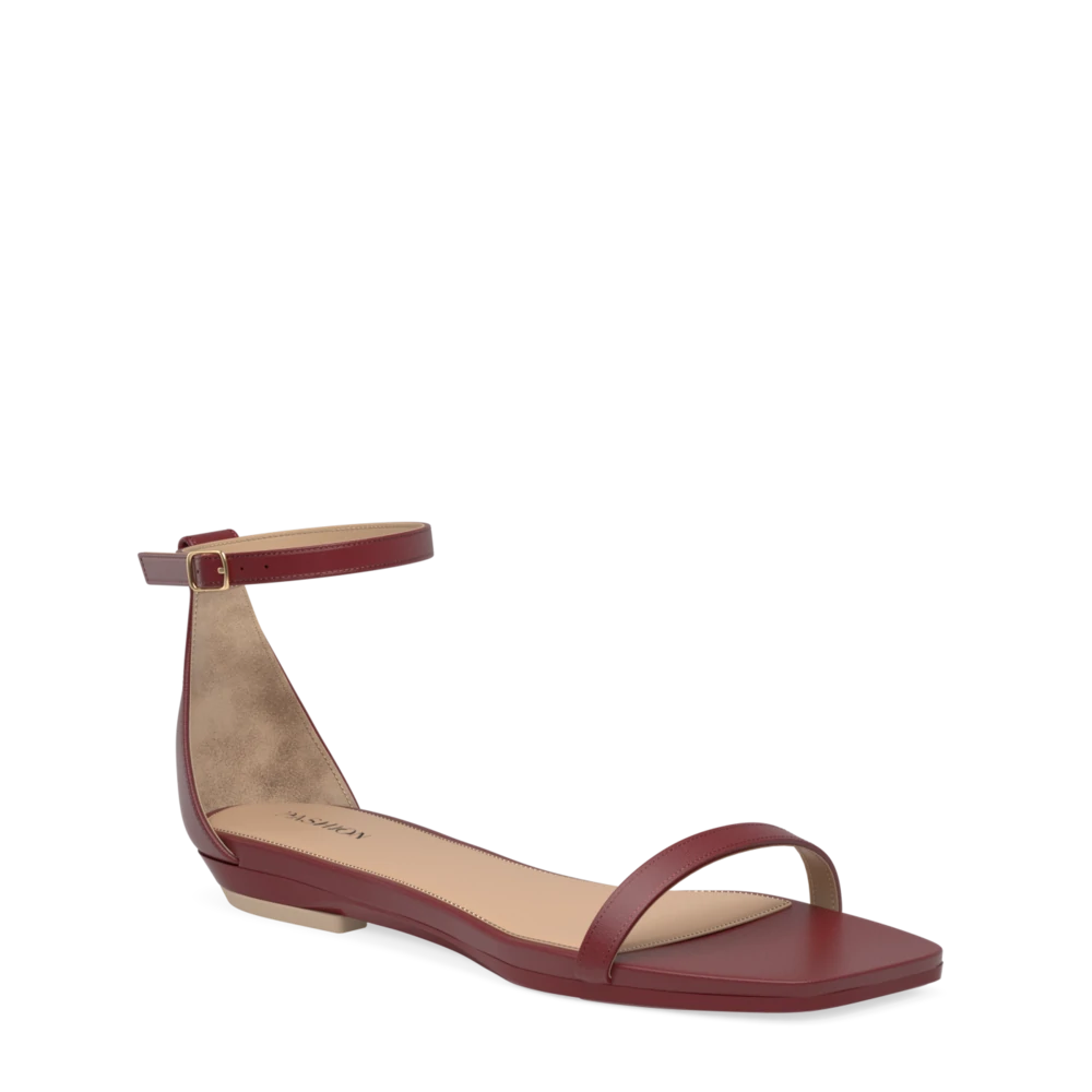 The Gigi - Merlot Leather 3 Stiletto