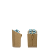 Block Heel Kit 4 Gold Metallic Snake