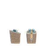 Block Heel Kit 3 Gold Rhinestone, 3-inch interchangeable block heel. Pashion convertible heels go from heel to flat and are customizable with interchangeable heel kits.