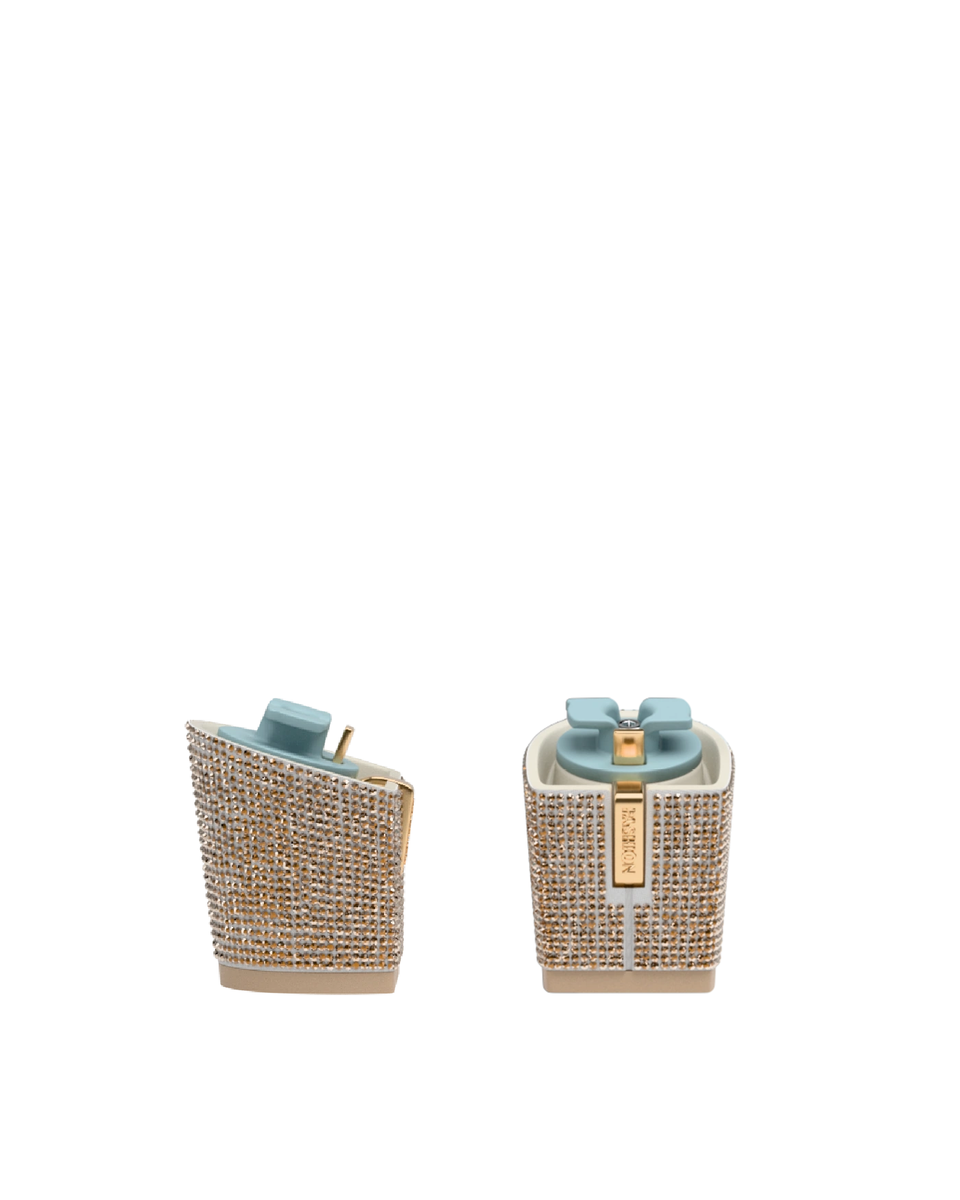 Block Heel Kit 3 Gold Rhinestone, 3-inch interchangeable block heel. Pashion convertible heels go from heel to flat and are customizable with interchangeable heel kits.