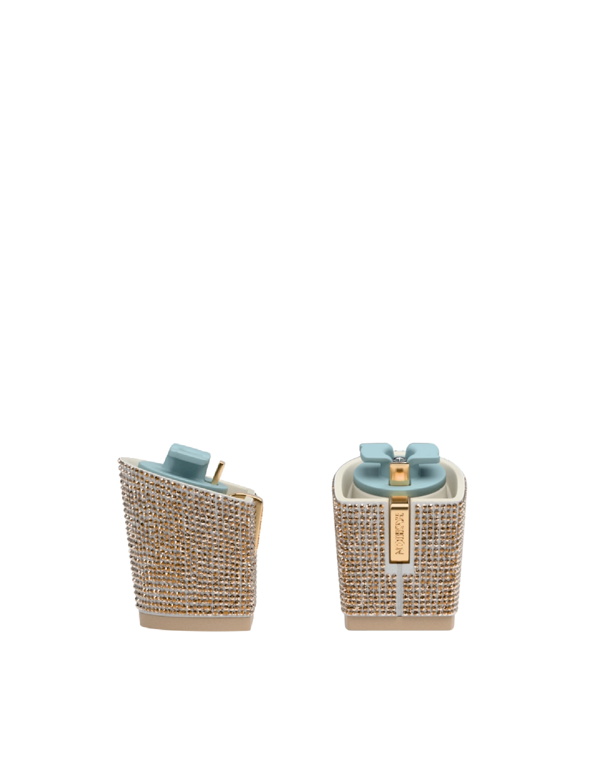 Block Heel Kit 3 Gold Rhinestone, 3-inch interchangeable block heel. Pashion convertible heels go from heel to flat and are customizable with interchangeable heel kits.