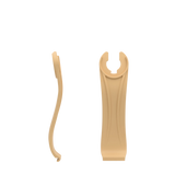Stelo - Matte Gold, product view. Pashion convertible heels go from heel to flat and are customizable with interchangeable heel kits.