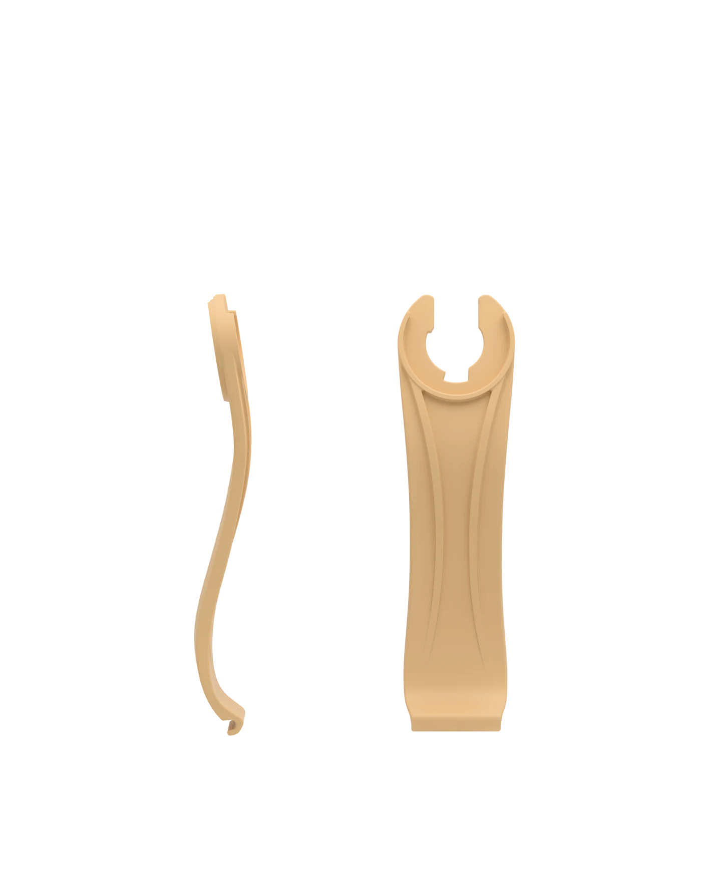 Stelo - Matte Gold, product view. Pashion convertible heels go from heel to flat and are customizable with interchangeable heel kits.