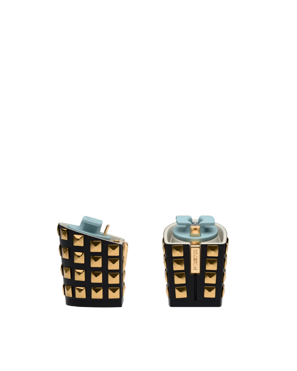 Block Heel Kit 3 Gold Stud, 3-inch interchangeable block heel. Pashion convertible heels go from heel to flat and are customizable with interchangeable heel kits.