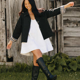 Harper Boot - Coal Black Leather 3 Block