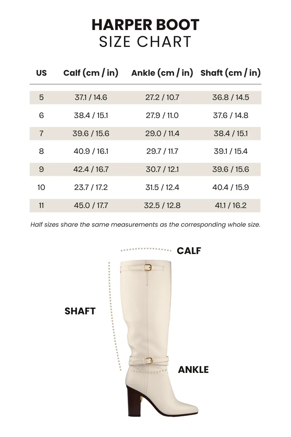 The Harper Boot - Ivory Leather 3 Stiletto