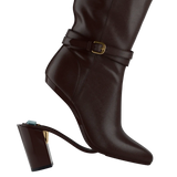 Harper Boot - Chocolate Leather 4 Block
