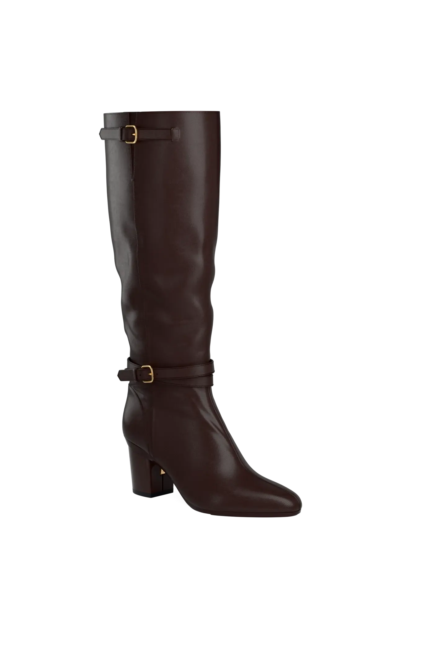 The Harper Boot - Chocolate Leather 3 Block