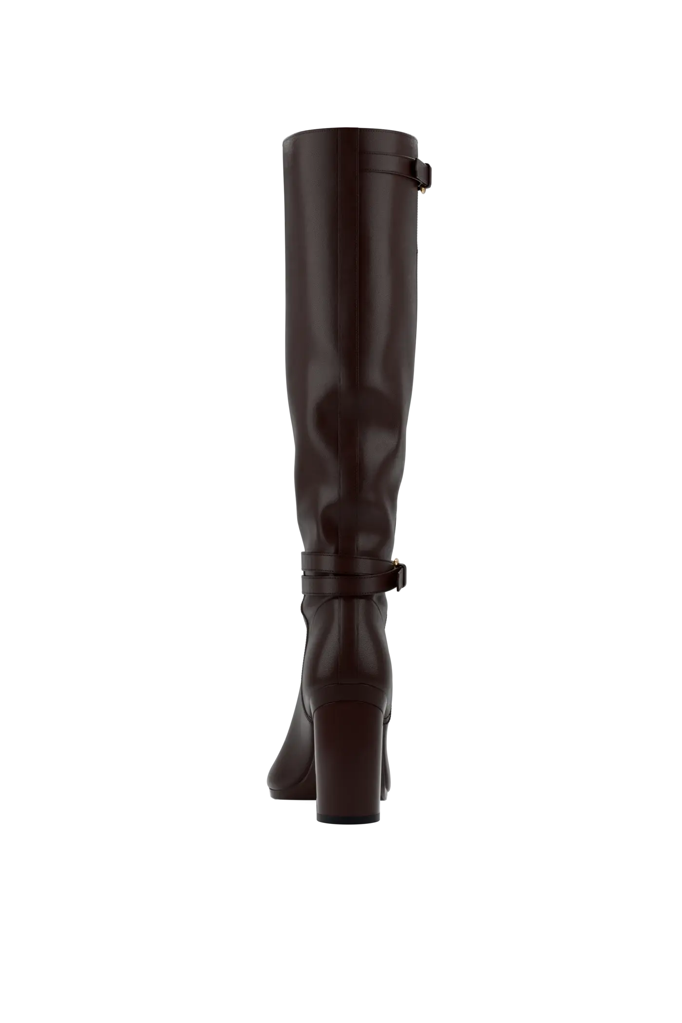 The Harper Boot - Chocolate Leather 4 Block