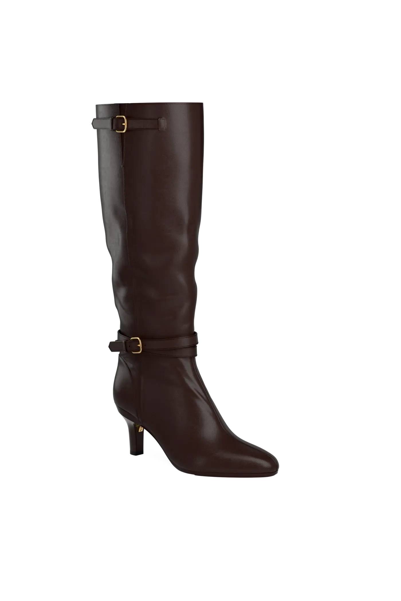 The Harper Boot - Chocolate Leather 3 Stiletto