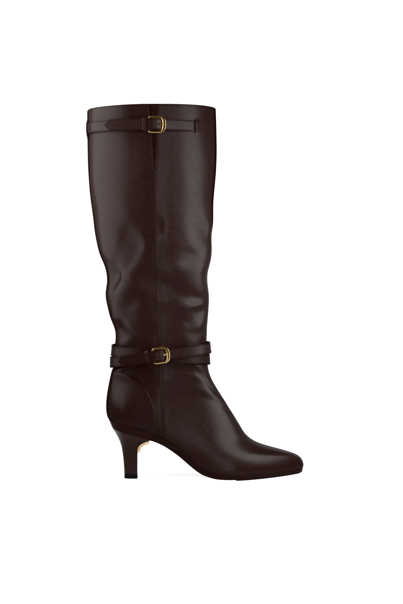 The Harper Boot - Chocolate Leather 3 Stiletto
