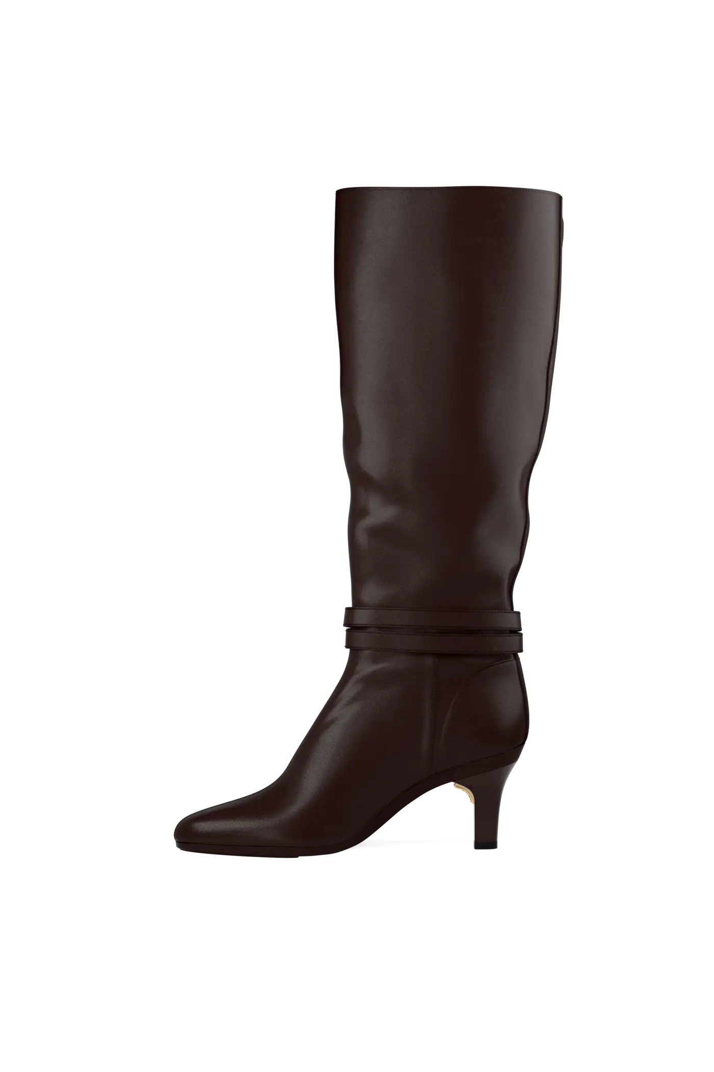 The Harper Boot - Chocolate Leather 3 Stiletto
