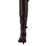 Harper Boot - Chocolate Leather 4 Stiletto